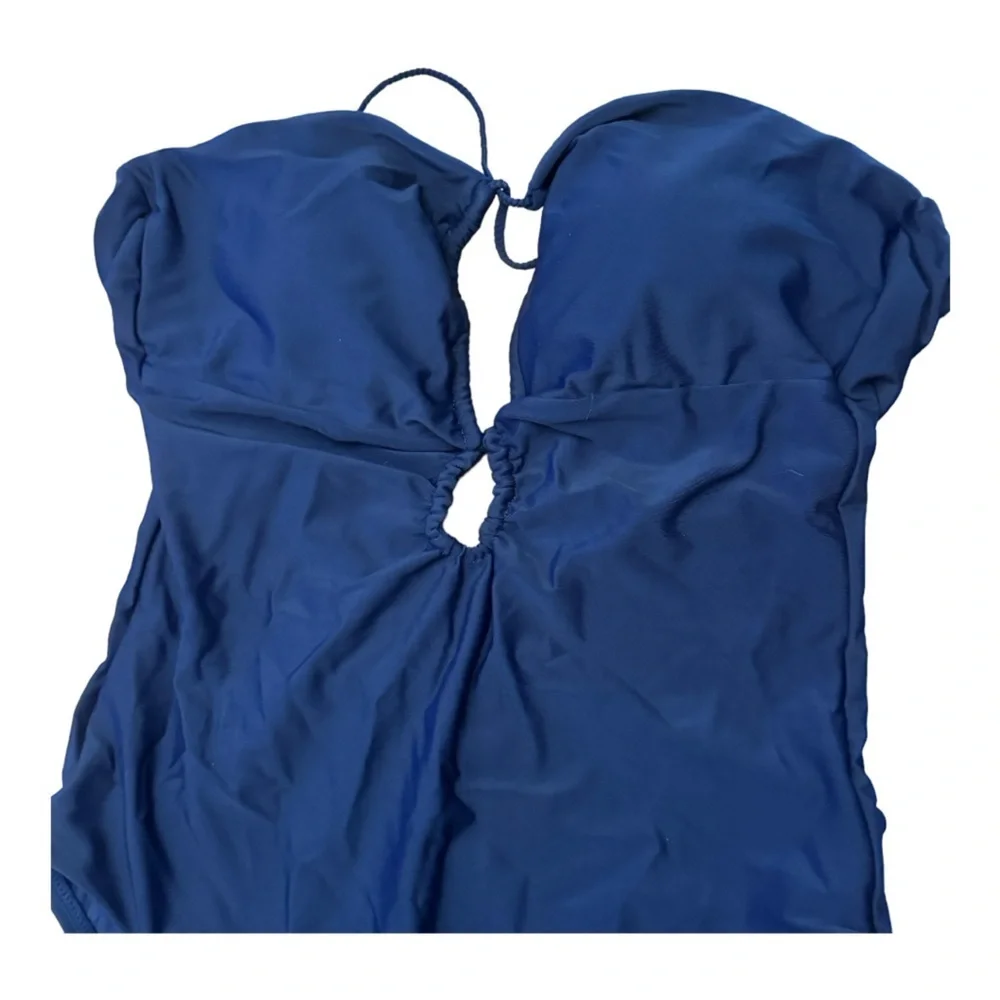 Pily Q Nat Keyhole Braided One Piece Bathing Suit nwt